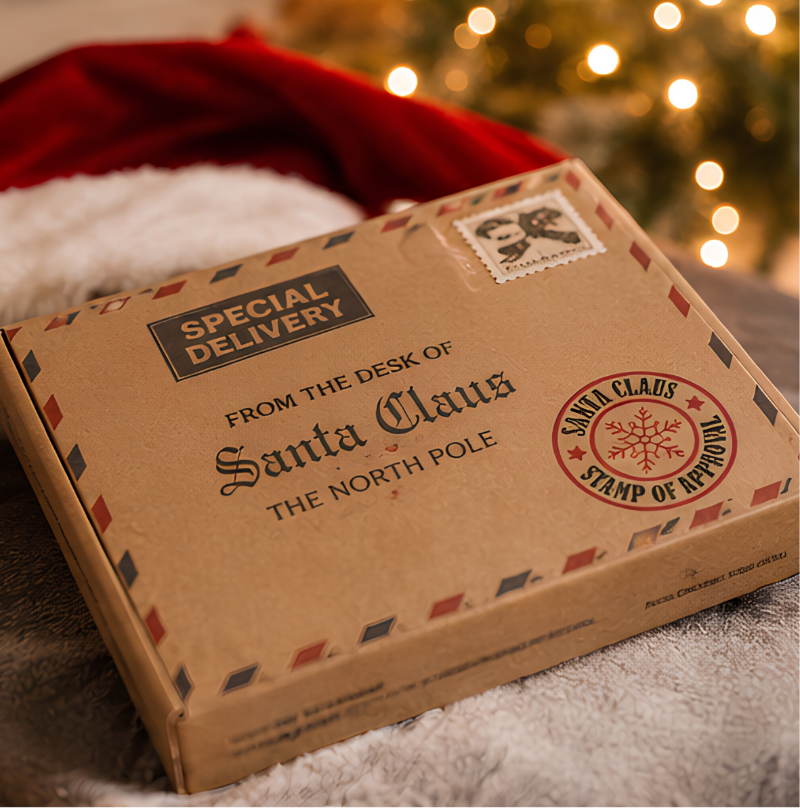 Personalised Santa Letter envelope with QR Code Video Message Christmas Eve
