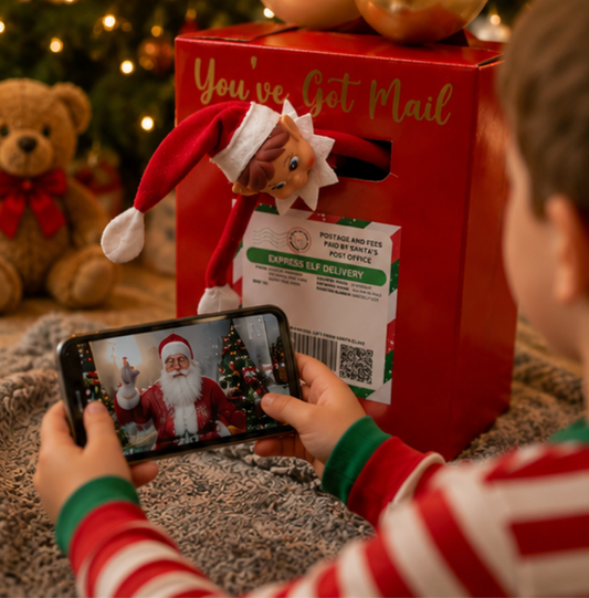 Interactive Elf Arrival Post Box Kit with Santa Video Message